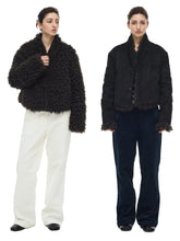 Kaerwx | Women’s Reversible Wool & Suede Jacket – Eco-Friendly Fur Outerwear